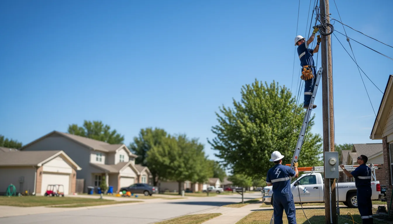 Residential electrician providing installation services in Sewickley, PA